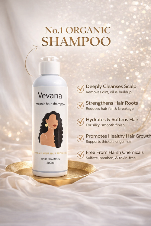 VEVANA Organic Herbal Shampoo – Hair Fall Control & Scalp Repair